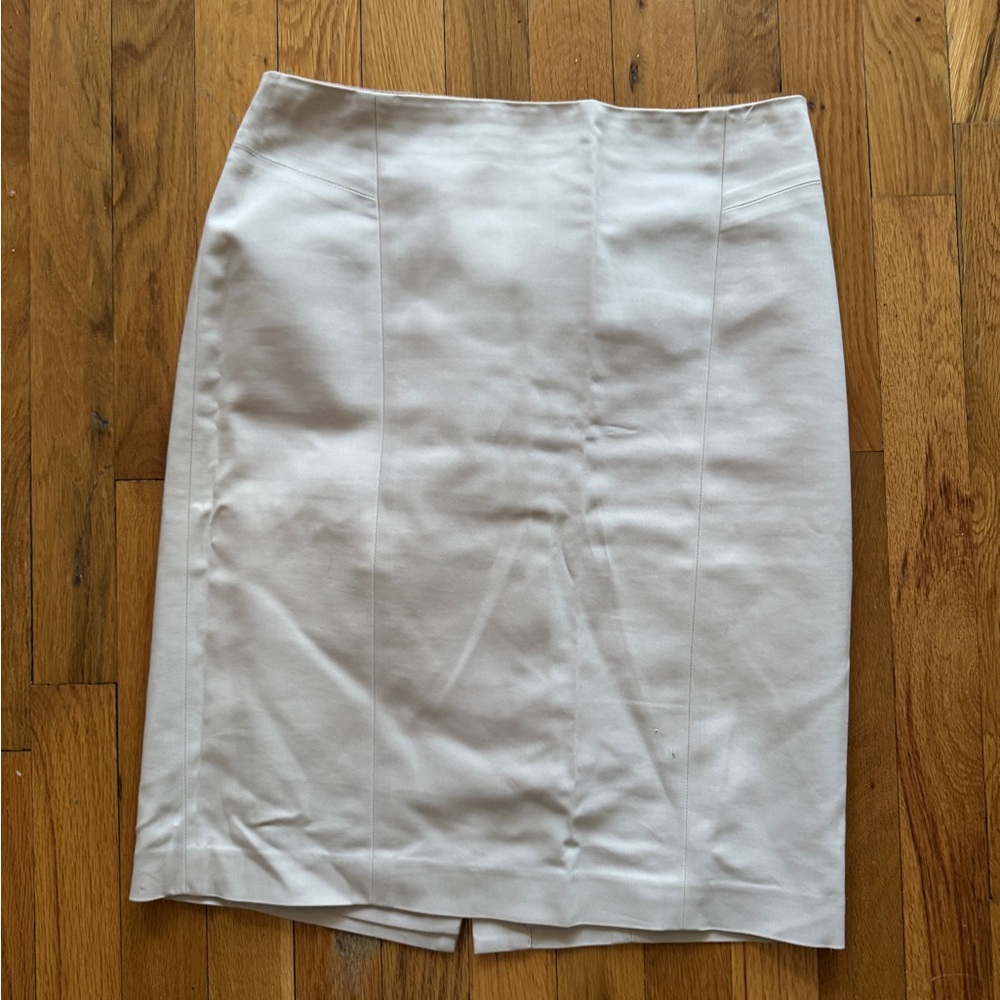 Ann Taylor Beige Pencil Skirt Size 6 | Classic Office Workwear